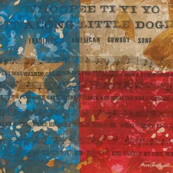 Texas Ti Yi Yo | Cowboy Art Collection | Canvas Art Prints-Canvas Wall Art-Jack and Jill Boutique
