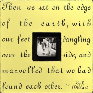 Handmade Wood Photobox with quote "Then We Sat"-Photoboxes-Jack and Jill Boutique