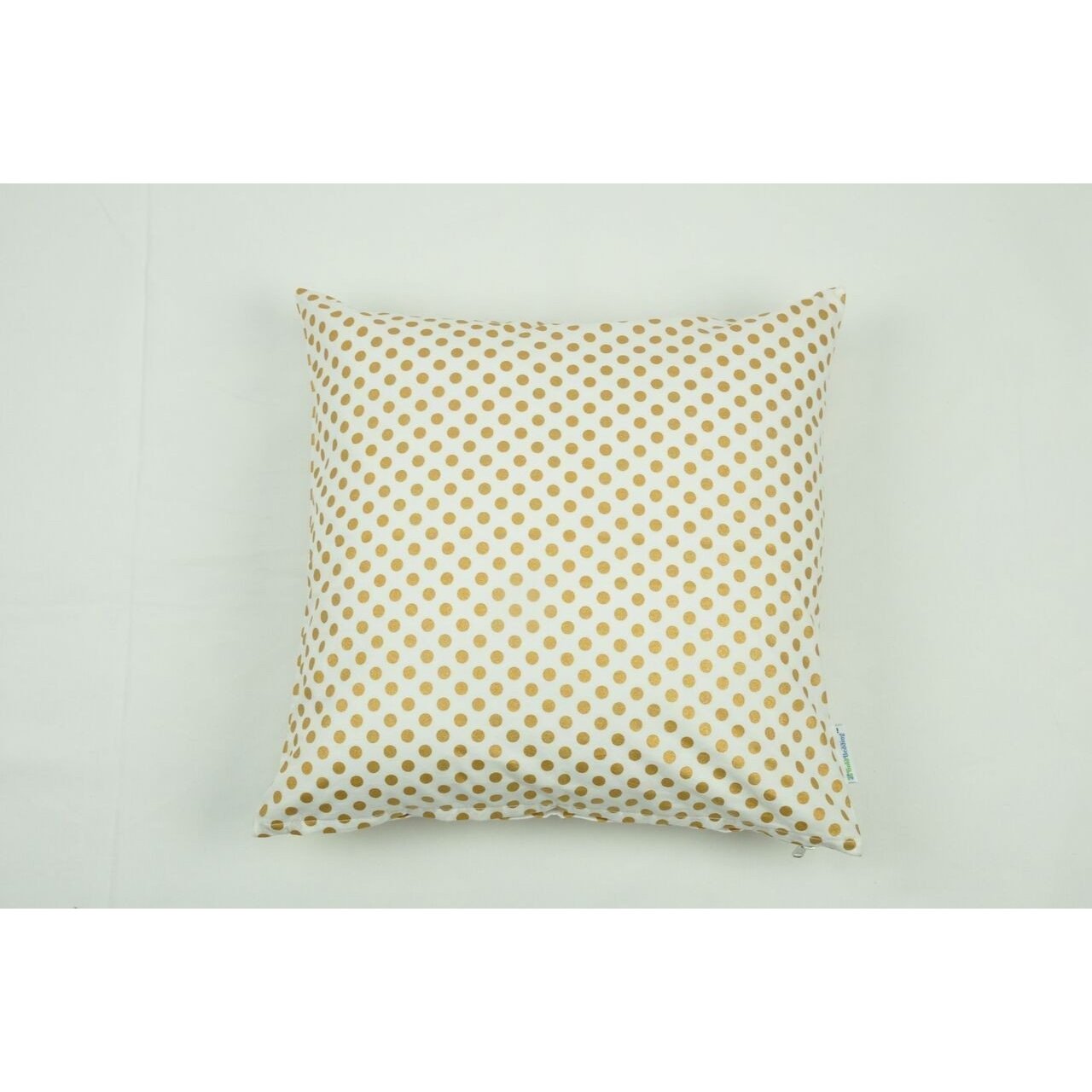 Throw Pillow Cover | Metallic Gold Dots-Square Pillows-Jack and Jill Boutique