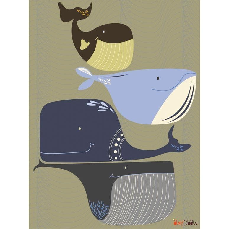 Whale Pod | Canvas Wall Art-Canvas Wall Art-Jack and Jill Boutique