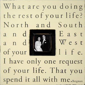 Handmade Wood Photobox with quote "What Are You Doing"-Photoboxes-Jack and Jill Boutique