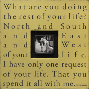 Handmade Wood Photobox with quote "What Are You Doing"-Photoboxes-Jack and Jill Boutique