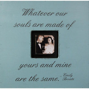 Handmade Wood Photobox with quote "Whatever Our Souls are Made Of"-Photoboxes-Jack and Jill Boutique