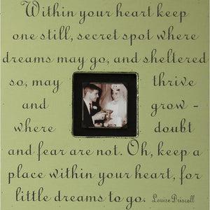Handmade Wood Photobox with quote "Within Your Heart"-Photoboxes-Jack and Jill Boutique