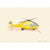 Yellow News Helicopter | Canvas Wall Art-Canvas Wall Art-Jack and Jill Boutique