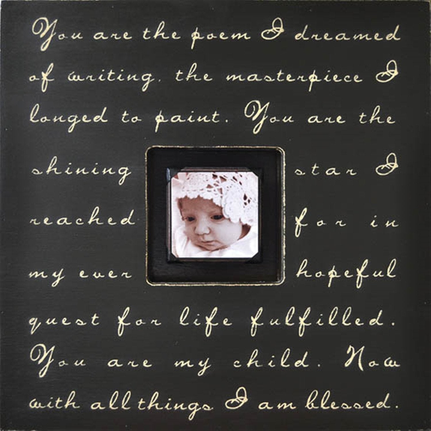 Handmade Wood Photobox with quote "You Are the Poem"-Photoboxes-Jack and Jill Boutique