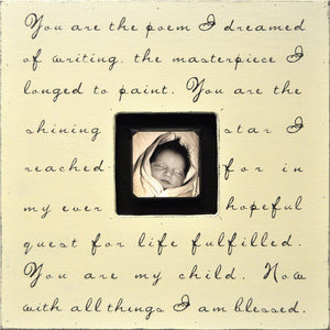 Handmade Wood Photobox with quote "You Are the Poem"-Photoboxes-Jack and Jill Boutique