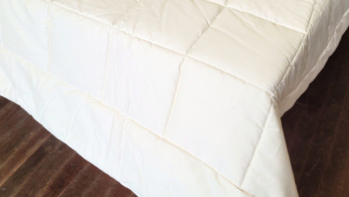 Organic Quilted Cotton Comforter by Soaring Heart Natural Beds