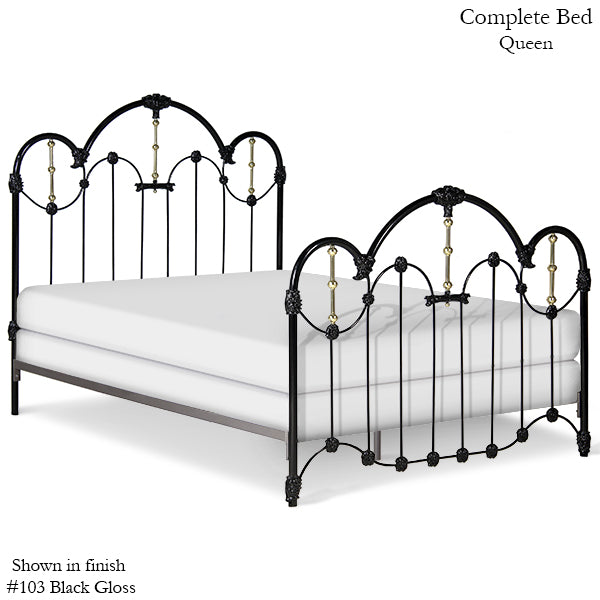 Corsican Iron Standard Bed 40759 | Standard Centennial Bed w/ Brass