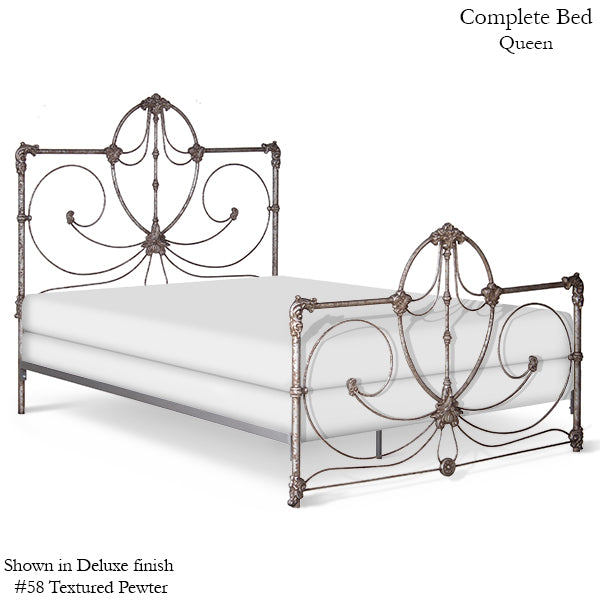Corsican Iron Standard Bed 41766 | Standard Bed w/ Scrolls