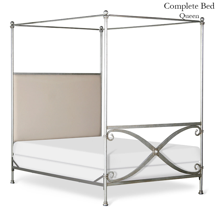 Corsican Iron Canopy Bed 42096 | Upholstered Canopy Bed