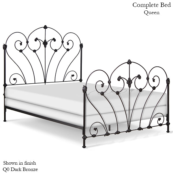 Corsican Iron Standard Bed 43446 | Standard Bed w/ Scrolls