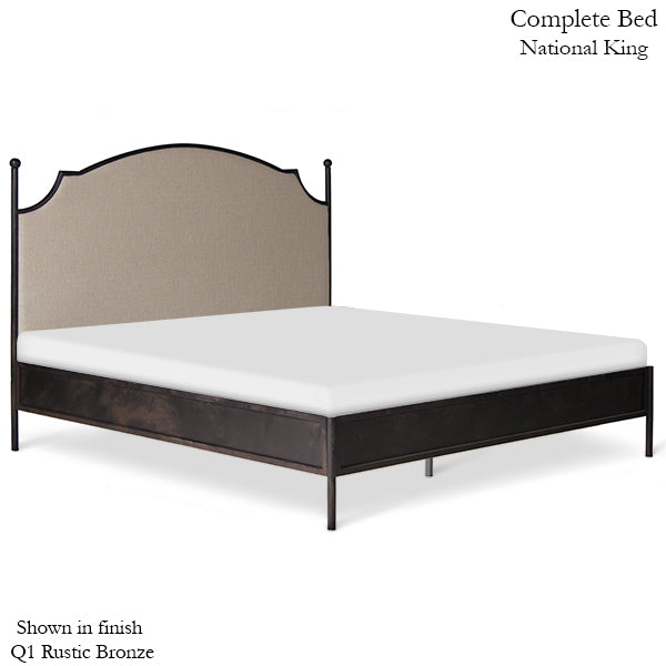 Corsican Iron Standard Bed 43672 | Upholstered Olivia Standard Bed