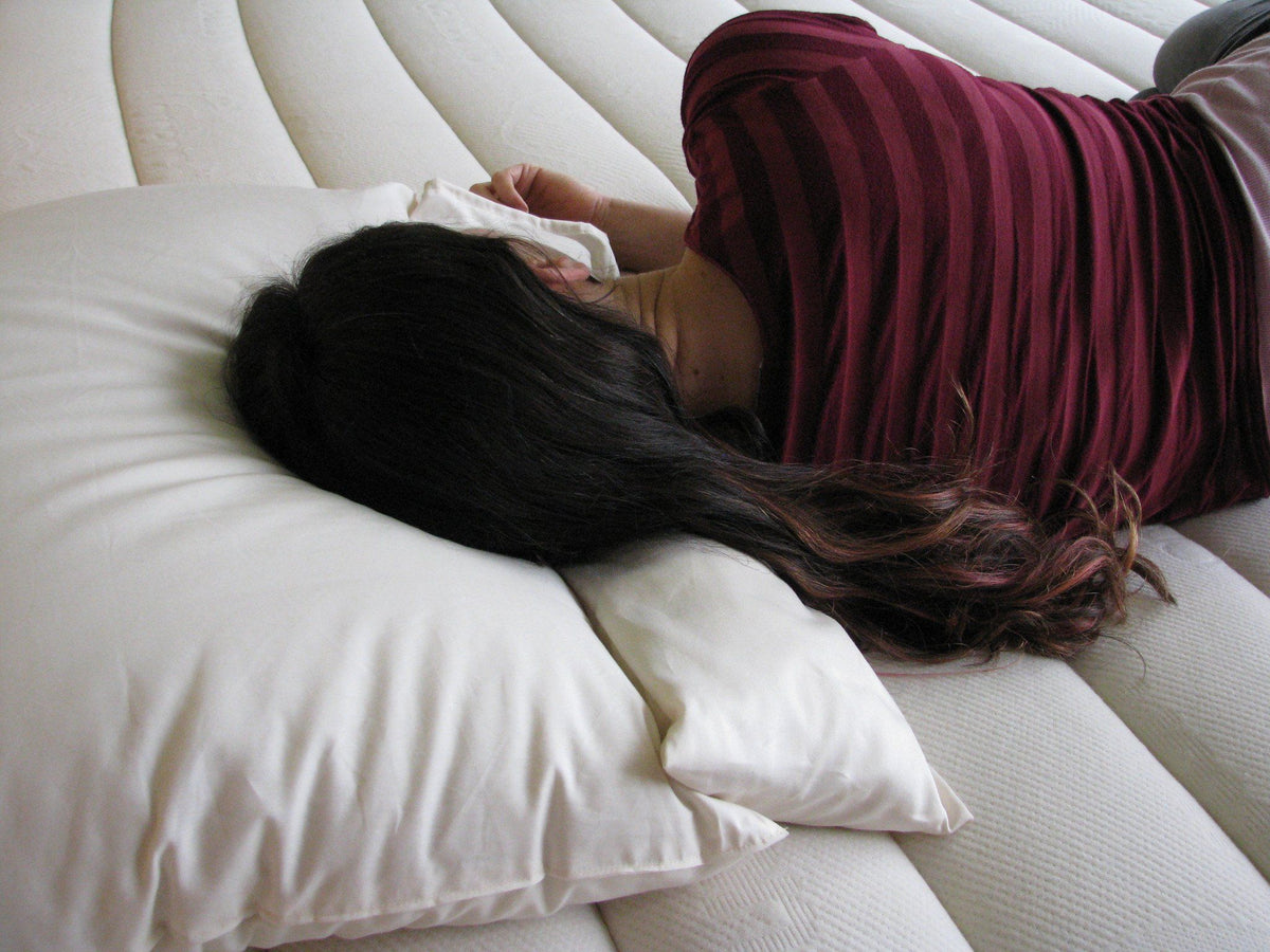 Wool Neck Roll Pillow by Holy Lamb Organics – view 6