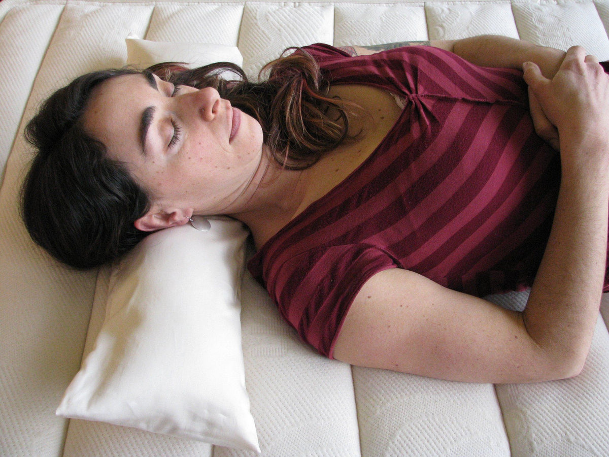 Wool Neck Roll Pillow by Holy Lamb Organics – view 4