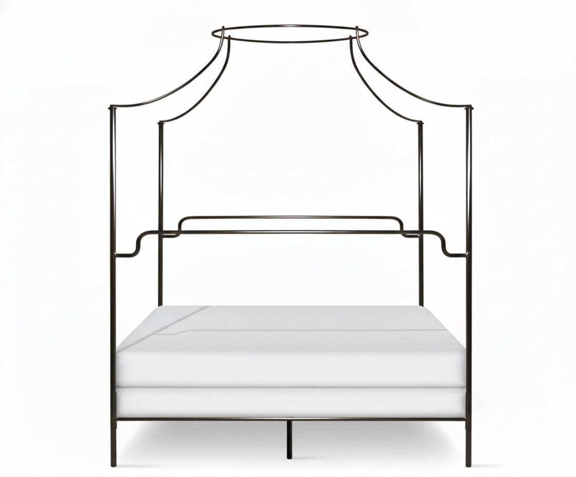 Corsican Iron Canopy Bed 43602 | Olivia Canopy Bed-Canopy Bed-Jack and Jill Boutique