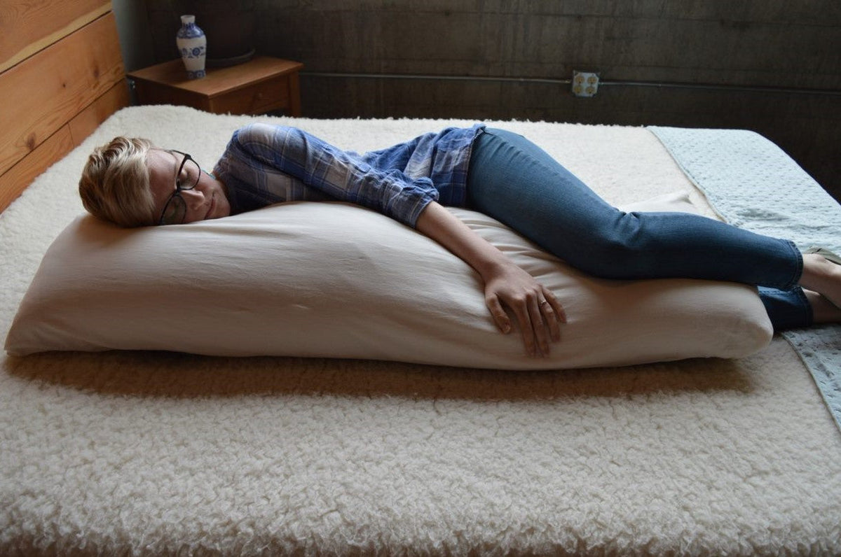 Natural Wool Body Pillow by Holy Lamb Organics – view 8