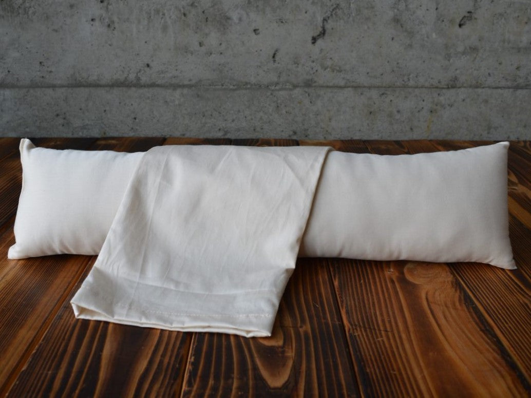 Wool Neck Roll Pillow by Holy Lamb Organics – view 3
