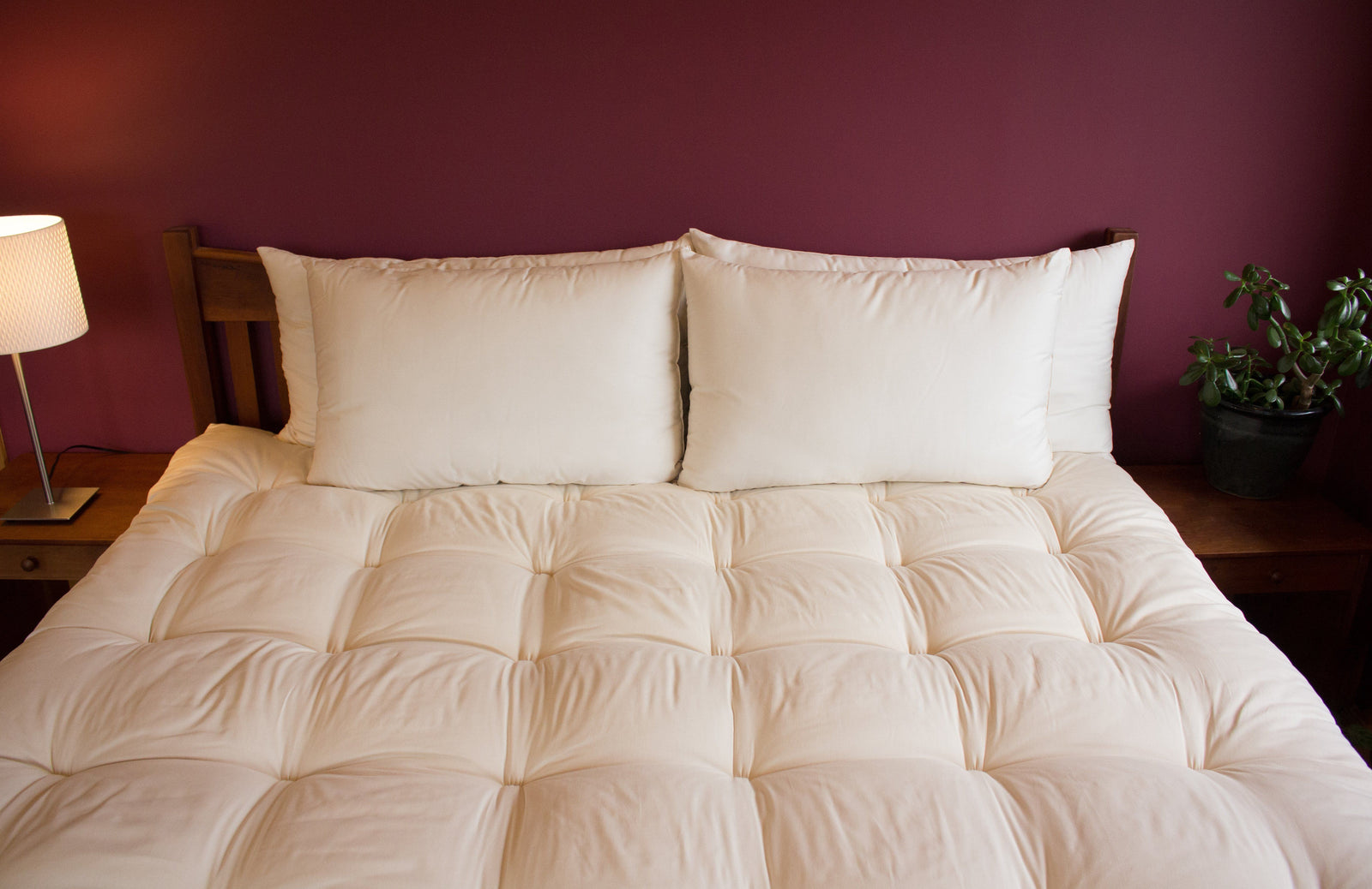 Certified Organic Wool Bed Pillow by Holy Lamb Organics – view 5