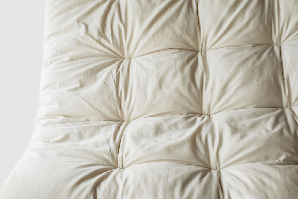 All-Natural Quilted Wool Mattress Topper by Holy Lamb Organics