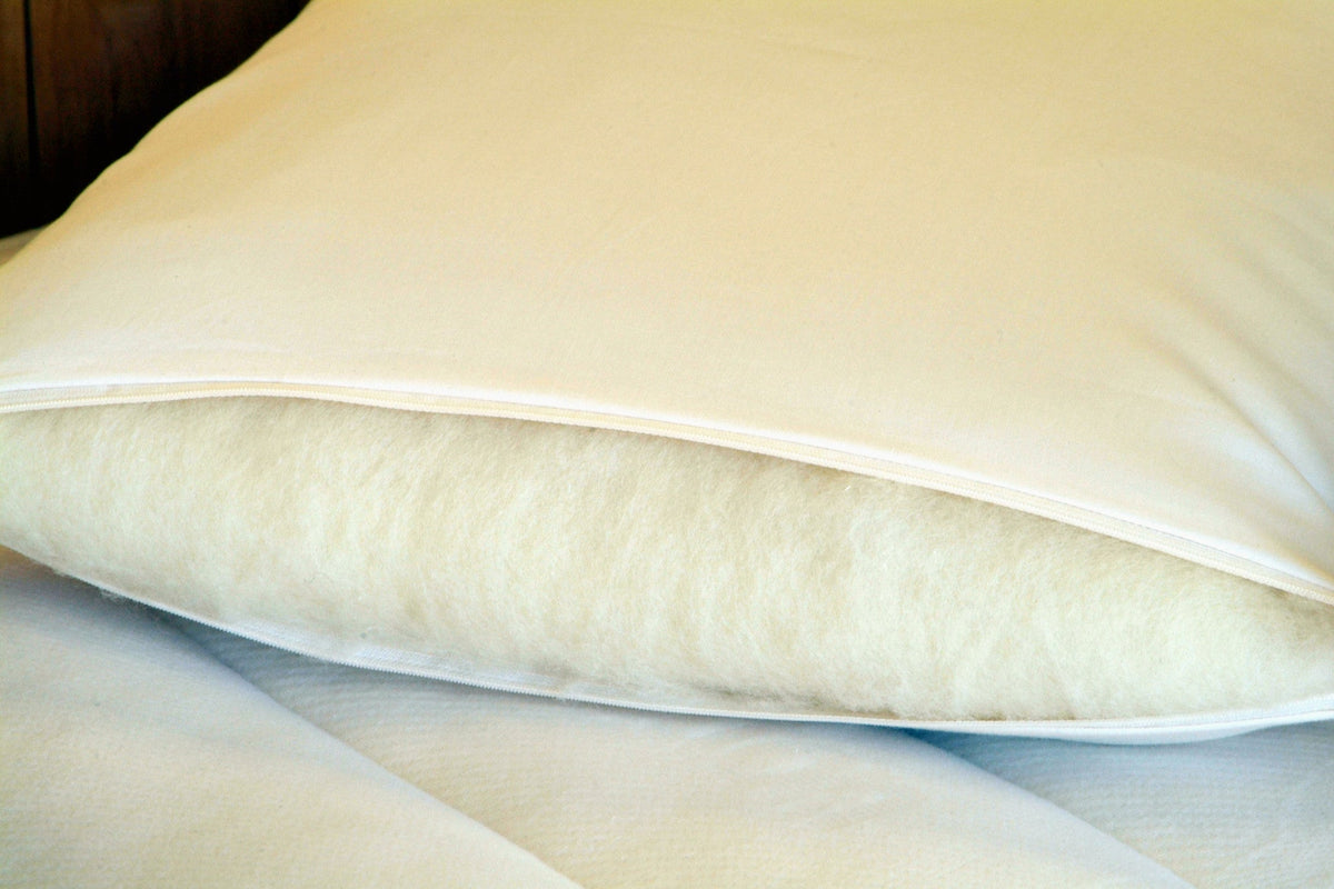 Wool-Wrapped Latex Bed Pillow by Holy Lamb Organics – view 4