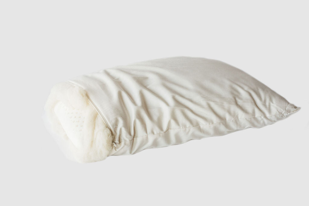 Wool-Wrapped Latex Bed Pillow by Holy Lamb Organics