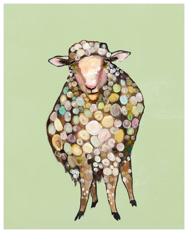 1 Woolly Sheep Wall Art-Wall Art-Jack and Jill Boutique