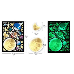 Glow in the Dark Solar System Wall Decals-Decals-Aurora-Jack and Jill Boutique