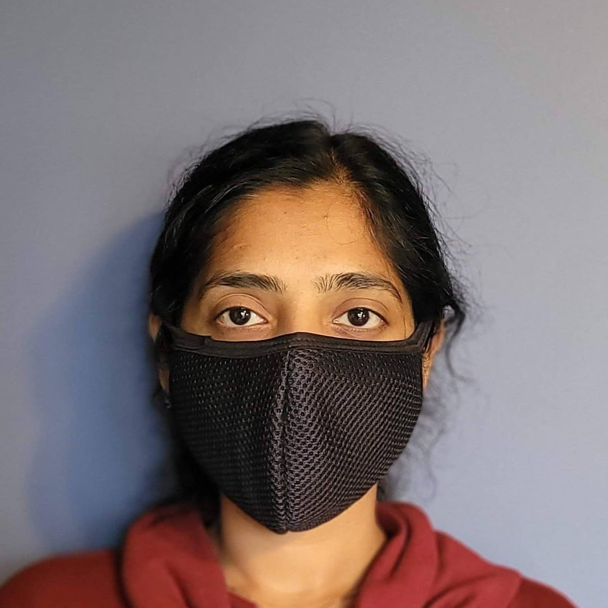 Black Mesh Two Layer Washable Cotton Face Masks-Face Mask-Jack and Jill Boutique