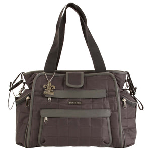 Nola Tote Diaper Bag-Diaper Bags-Asphalt-Jack and Jill Boutique