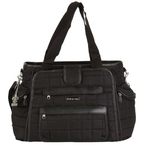 Nola Tote Diaper Bag-Diaper Bags-Quilt Black-Jack and Jill Boutique