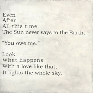 ART PRINT - Even After All this time, The Sun never says-Art Print-Gallery Wrap - 12" x 12"-Jack and Jill Boutique