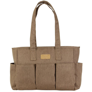 Nola Tote - Toffee Diaper Bag-Diaper Bags-Jack and Jill Boutique