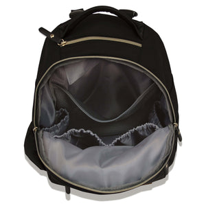 Uptown Backpack - Black Diaper Bag-Diaper Bags-Jack and Jill Boutique