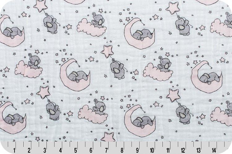 SMD Little One Cotton Embrace® Blush | Double Gauze Cotton - Remnant-Fabric-Jack and Jill Boutique