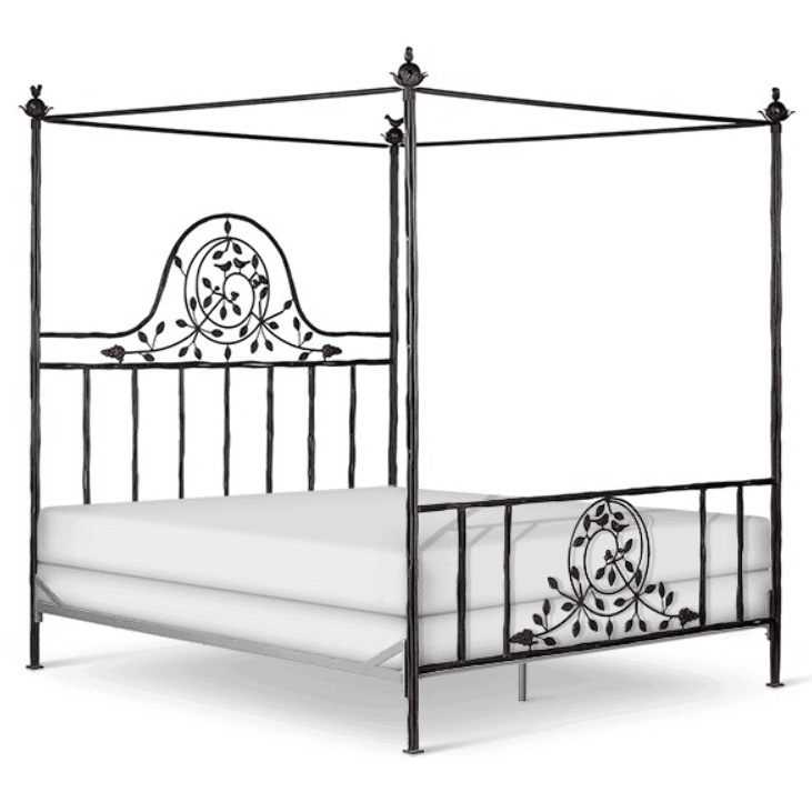 Corsican Iron Canopy Bed 42686 | Twiggy Canopy Bed-Canopy Bed-Jack and Jill Boutique
