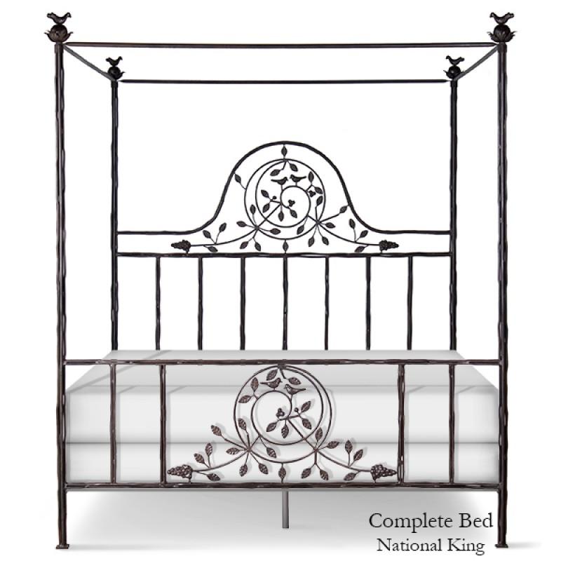 Corsican Iron Canopy Bed 2620 | Straight Canopy Twiggy Bed-Canopy Bed-Jack and Jill Boutique