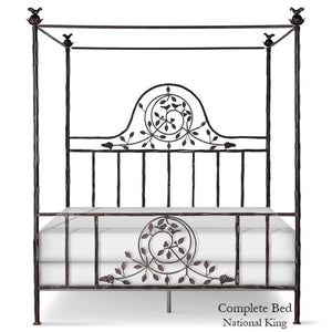 Corsican Iron Canopy Bed 2620 | Straight Canopy Twiggy Bed-Canopy Bed-Jack and Jill Boutique
