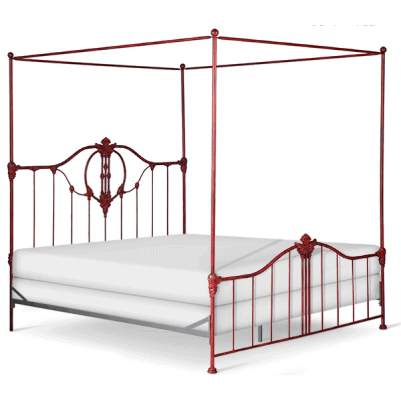 Corsican Iron Canopy Bed 42918 | Bastia Canopy Bed-Canopy Bed-Jack and Jill Boutique
