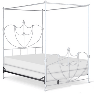 Corsican Iron Canopy Bed 43064 | Lotus Canopy Bed-Canopy Bed-Jack and Jill Boutique