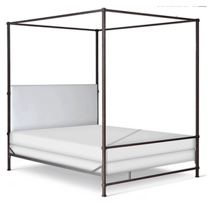 Corsican Iron Canopy Bed 43808 | Upholstered Canopy Bed-Canopy Bed-Jack and Jill Boutique