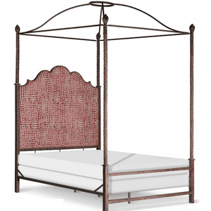 Corsican Iron Canopy Bed 43470 | Upholstered Double Canopy Bed-Canopy Bed-Jack and Jill Boutique