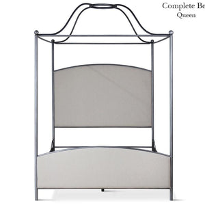 Corsican Iron Canopy Bed 43786 | Double Canopy Upholstered Bed-Canopy Bed-Jack and Jill Boutique