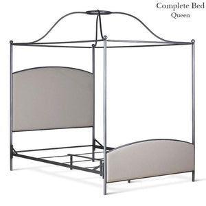 Corsican Iron Canopy Bed 43786 | Double Canopy Upholstered Bed-Canopy Bed-Jack and Jill Boutique