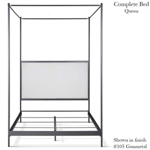 Corsican Iron Canopy Bed 43788 | Upholstered Canopy Bed-Canopy Bed-Jack and Jill Boutique