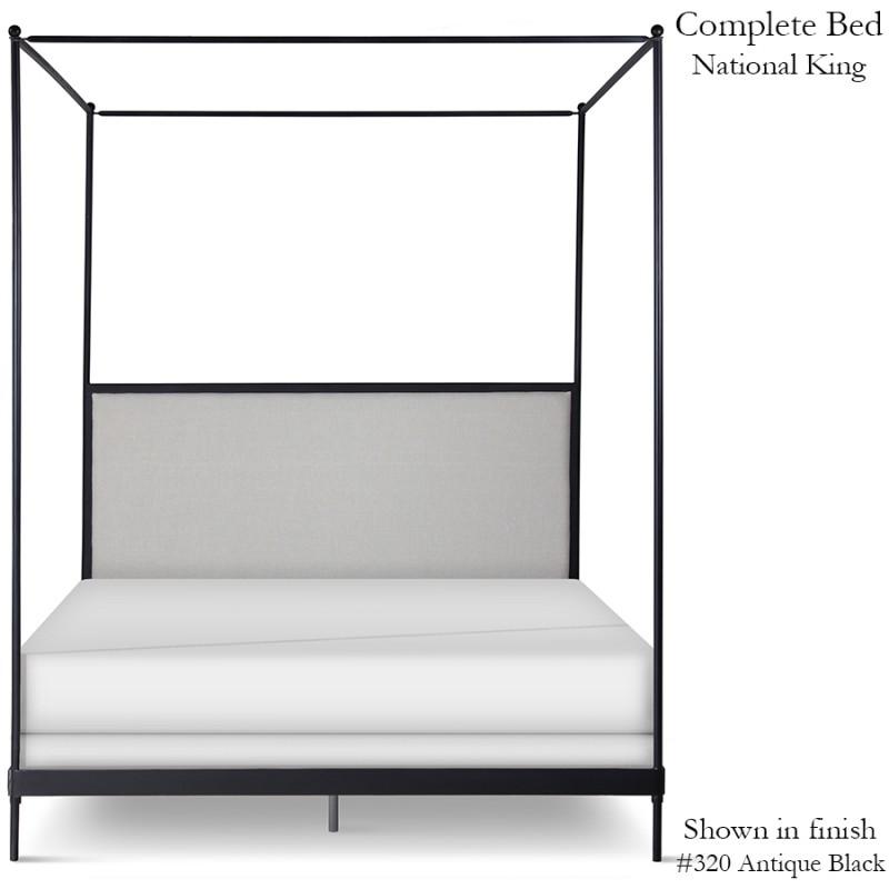 Corsican Iron Canopy Bed 43788 | Upholstered Canopy Bed-Canopy Bed-Jack and Jill Boutique
