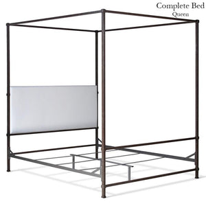 Corsican Iron Canopy Bed 43808 | Upholstered Canopy Bed-Canopy Bed-Jack and Jill Boutique