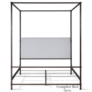 Corsican Iron Canopy Bed 43808 | Upholstered Canopy Bed-Canopy Bed-Jack and Jill Boutique