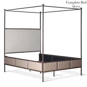 Corsican Iron Canopy Bed 43820 | Upholstered Canopy Bed-Canopy Bed-Jack and Jill Boutique