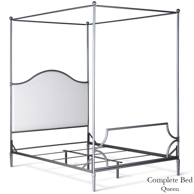 Corsican Iron Canopy Bed 43822 | Upholstered Canopy Bed-Canopy Bed-Jack and Jill Boutique